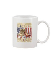 Assuming old lady veteran2 Mug tile