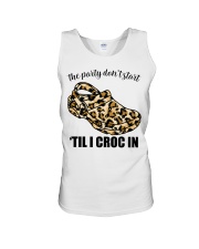 The party don't start 'til i croc in Unisex Tank tile
