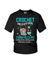 Crochet fills my days Youth T-Shirt tile