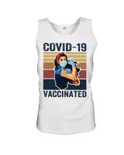 COVID VACCINATED 7 Unisex Tank tile