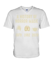A HISTORY OF HORROR MASK V-Neck T-Shirt tile