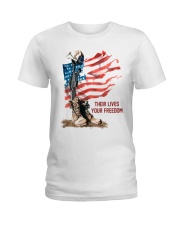 Their lives your freedom Ladies T-Shirt tile