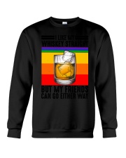 I LIKE MY WISHKEY STRAIGHT Crewneck Sweatshirt tile