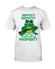 hippity hoppity get off my property Classic T-Shirt tile