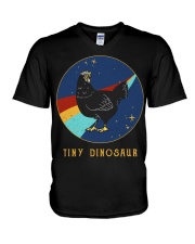 tiny dinosaur V-Neck T-Shirt tile