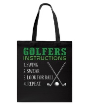Golf Instructions Tote Bag tile