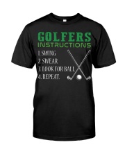 Golf Instructions Classic T-Shirt front
