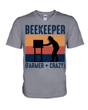 BEEKEEPER FARMER CRAZY 2 V-Neck T-Shirt tile