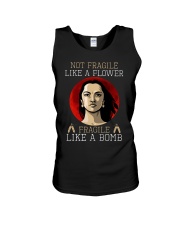 NOT FRAGILE LIKE A FLOWER Unisex Tank tile