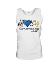 peace love hocus pocus and chill Unisex Tank tile
