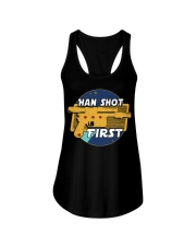Han Shot First Ladies Flowy Tank tile
