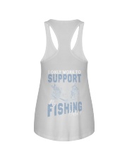 I only work to support fishing habit Ladies Flowy Tank tile