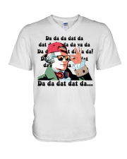 Da da da dat da V-Neck T-Shirt tile