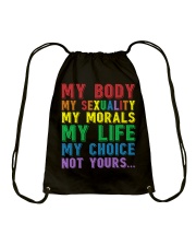 My body My choice Drawstring Bag tile