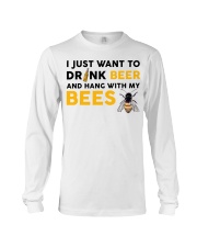 I JUST WANT TO DRINK BEER Long Sleeve Tee tile
