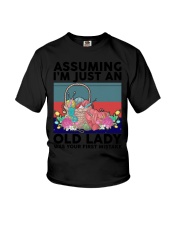 ASSUMING I'M JUST AN - CROCHET Youth T-Shirt tile