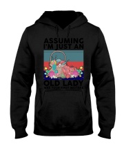 ASSUMING I'M JUST AN - CROCHET Hooded Sweatshirt tile