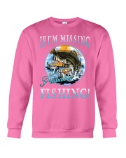 If i'm missing I'm probably fishing Crewneck Sweatshirt tile