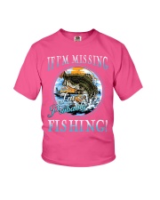 If i'm missing I'm probably fishing Youth T-Shirt tile