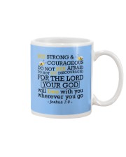 BEE STRONG AND COURAGEOUS Mug tile