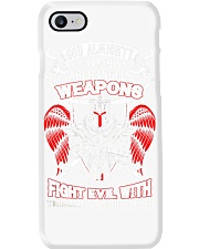 God gave his archangel Phone Case tile
