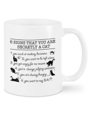 Six signs that you are secretly a cat mug Mug front