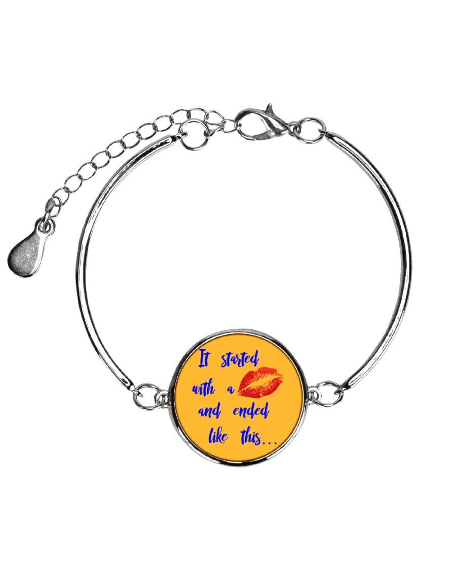 Funny shirt for pregnant woman- maternity dress Metallic Circle Bracelet