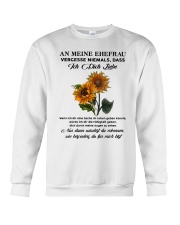 sunflower T-shirt - to wife - never forget that Crewneck Sweatshirt thumbnail