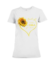 sunflower T-shirt - being a Nana german vs Premium Fit Ladies Tee thumbnail
