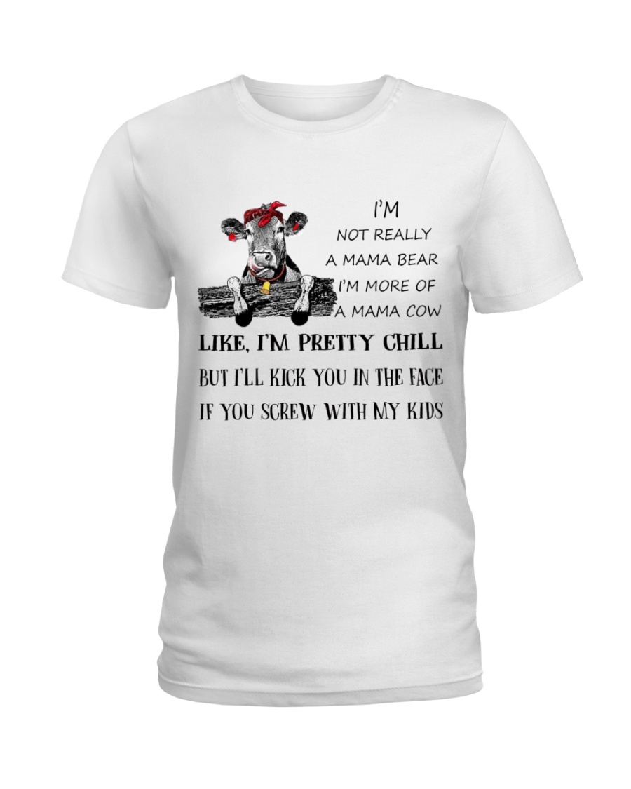 cow T-shirt - I'm more of a mama cow Ladies T-Shirt