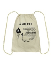 Make it the meaningful message to your son Drawstring Bag thumbnail
