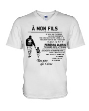 Make it the meaningful message to your son V-Neck T-Shirt thumbnail