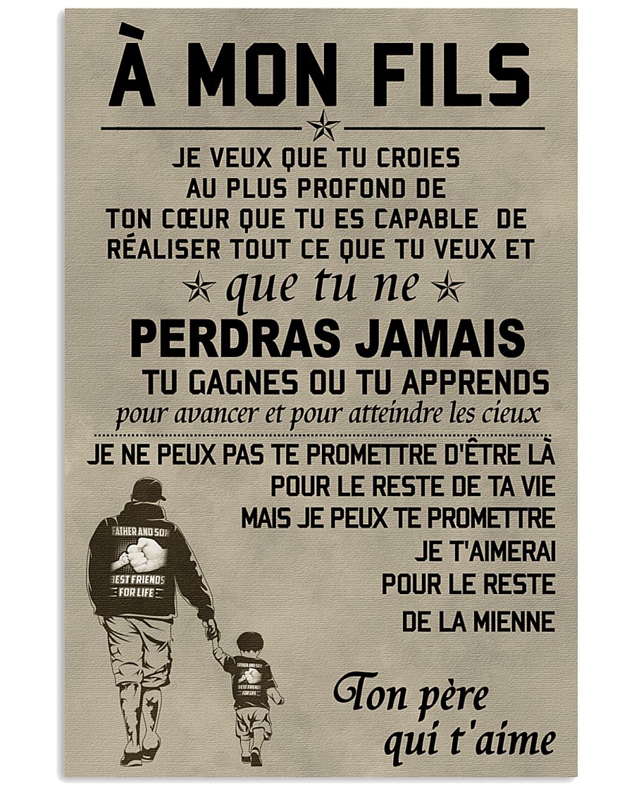 Make it the meaningful message to your son 11x17 Poster