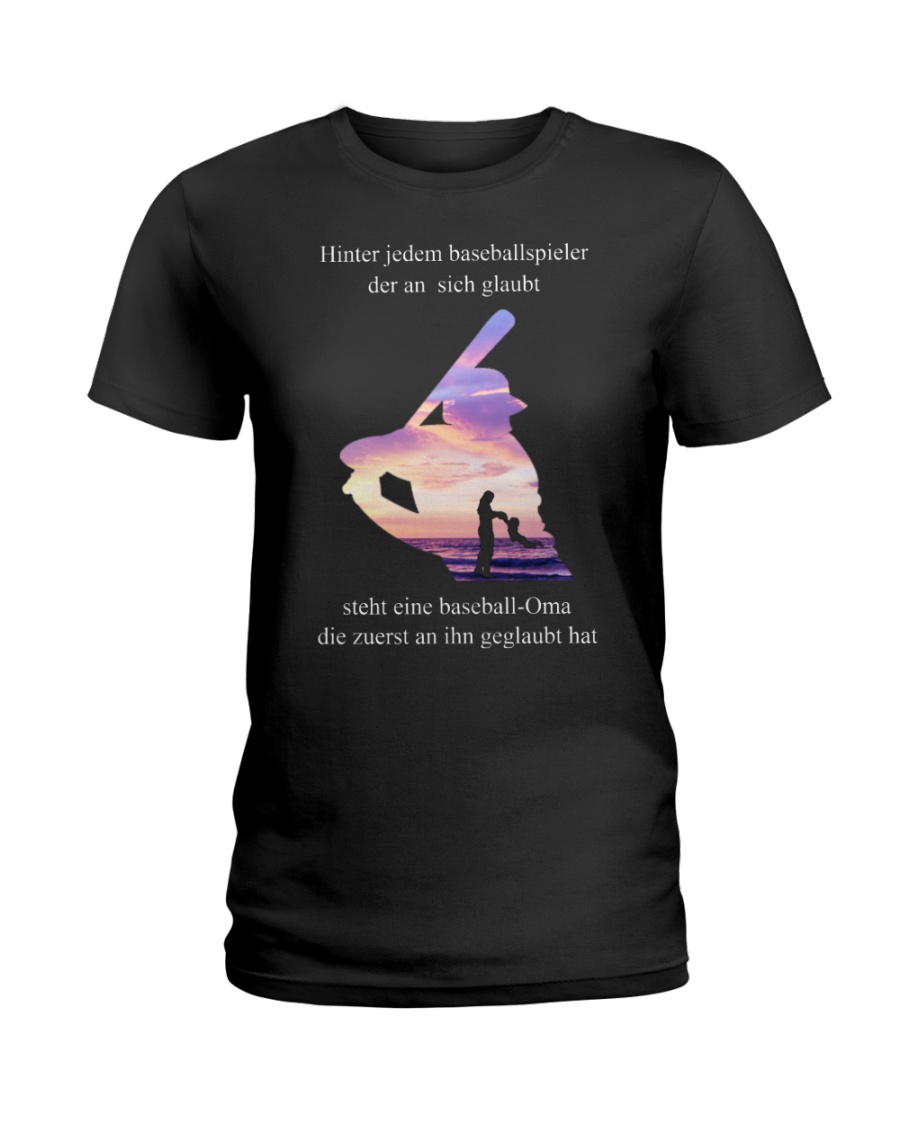 baseball T-shirt - to Mom - baseball player Ladies T-Shirt