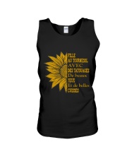 sunflower T-shirt - to girl with tatoos Unisex Tank thumbnail