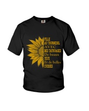 sunflower T-shirt - to girl with tatoos Youth T-Shirt thumbnail