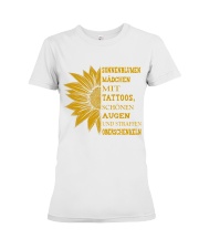 sunflower T-shirt - to girl with tatoos Premium Fit Ladies Tee thumbnail