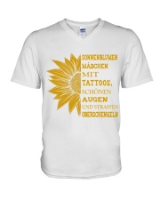 sunflower T-shirt - to girl with tatoos V-Neck T-Shirt thumbnail