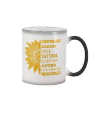 sunflower T-shirt - to girl with tatoos Color Changing Mug thumbnail