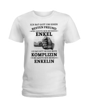 family mug - I asked God German vs Ladies T-Shirt thumbnail