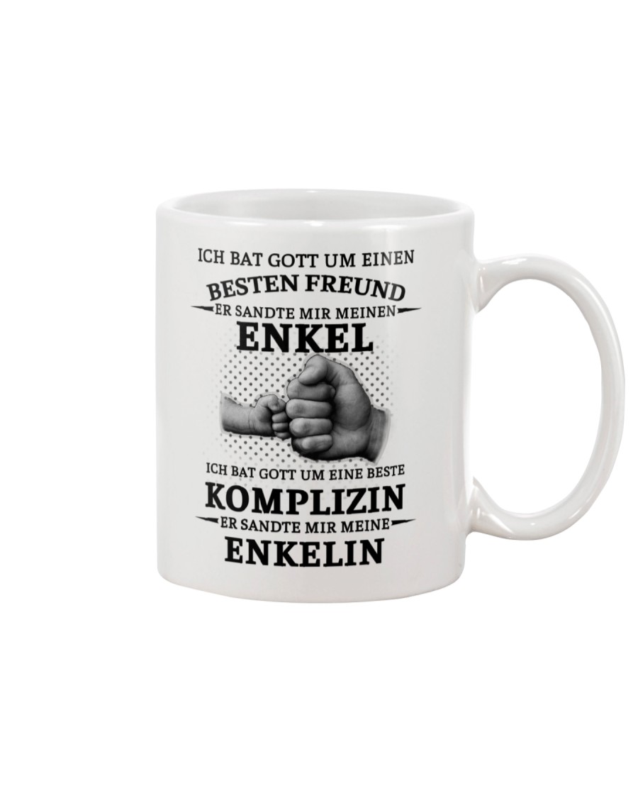 family mug - I asked God German vs Mug