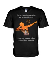 volleyball t-shirt-to dad-volleyball player V-Neck T-Shirt thumbnail