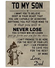 To my son Never lose 11x17 Poster front