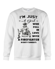Firefighter A Girl Crewneck Sweatshirt thumbnail