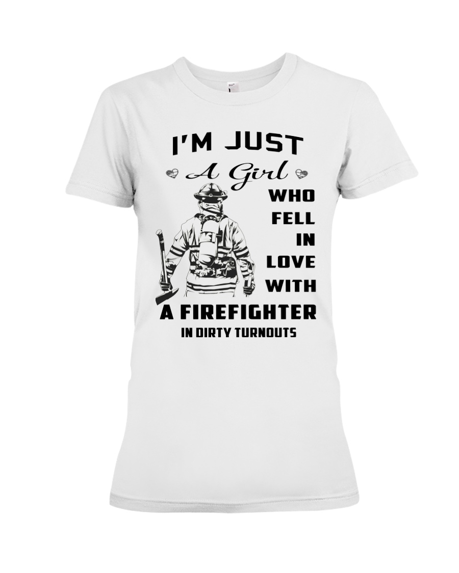 Firefighter A Girl Premium Fit Ladies Tee