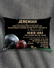 American football pillow - Mom to son - NV Rectangular Pillowcase aos-pillow-rectangle-front-lifestyle-1