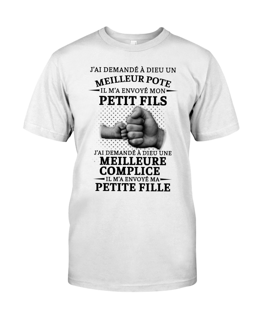 family T-shirt - I asked God French vs Classic T-Shirt