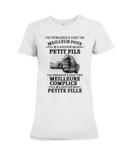 family T-shirt - I asked God French vs Premium Fit Ladies Tee thumbnail