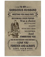 to my gorgeous husband 11x17 Poster front