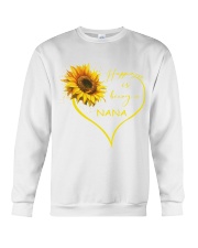 sunflower T-shirt - being a Nana Crewneck Sweatshirt thumbnail